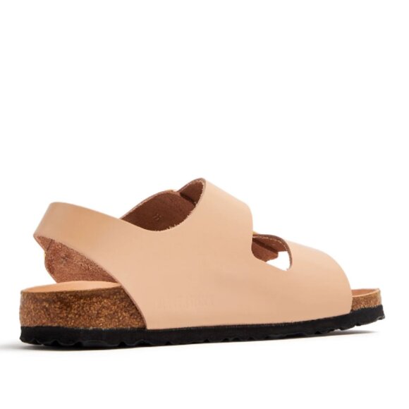 NWT Birkenstock Milano Big Buckle Leather Slingback Sandals 37 $180 Light Sand - Picture 11 of 12